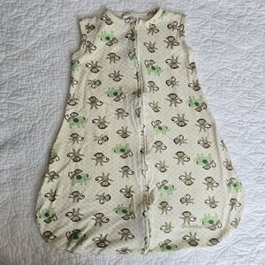 Summer Swaddle Me Newborn Monkey Sleep Sack Wearable Cotton Blanket 1 TOG